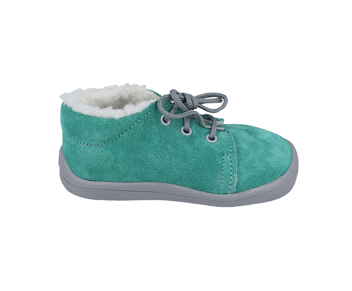 Beda Barefoot - Sam - zimné topánky s membránou-tkaničky