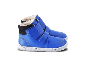 Detské zimné barefoot topánky Be Lenka Panda 2.0 - blue/white