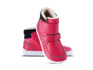 Detské zimné barefoot topánky Be Lenka Panda 2.0 - raspberry pink
