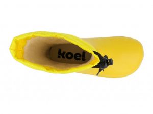 Zateplené barefoot holinky Koel - yellow shora