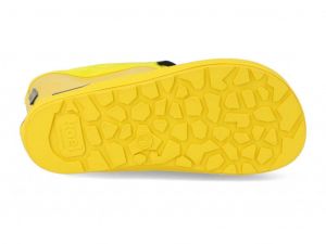 Zateplené barefoot holinky Koel - yellow podrážka