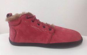 Zimné členkové topánky Skama shoes Alma - burgundy dot