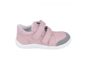 Baby bare shoes Febo Go pink/grey