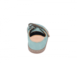 Barefoot kožené topánky Pegres BF54 - mintové