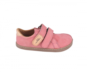 Barefoot kožené topánky Pegres BF54 - ružové nubuk | 25, 28, 29, 30
