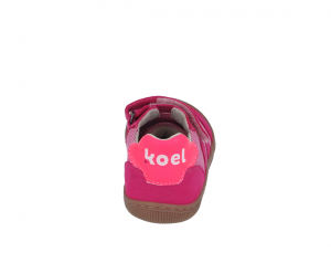 Barefoot celoročné topánky Koel4kids - Dylan textile fuchsia