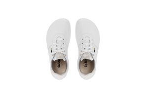 Barefoot kožené boty Be Lenka Royale - white & beige shora