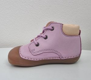 Barefoot kožené boty Koel4kids Avery nubuk - lavandel bok