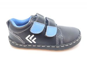 Barefoot kožené celoročné topánky EF  Frank navy  | 28, 30, 31, 32, 33
