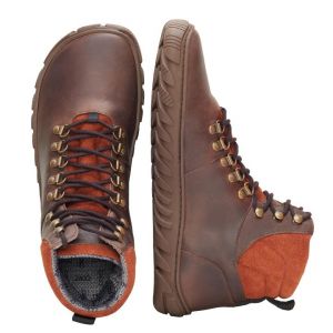 Kožené topánky ZAQQ Walq brown waterproof