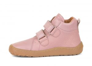Barefoot kotníkové celoroční boty Froddo pink bok
