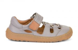 Barefoot sandálky Froddo grey - 1 suchý zips | 23, 25, 26, 28, 29, 32, 33, 34, 35