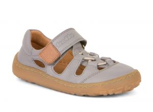 Barefoot sandálky Froddo grey - 1 suchý zip G3150242-4