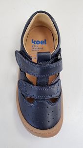 Barefoot kožené sandálky Koel4kids - Bep napa - blue shora