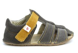 Ef barefoot sandálky - grey/brown | 25, 26