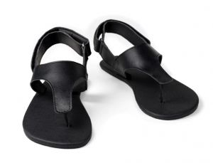 Pánske barefoot sandále Ahinsa topánky Simple black xWide Ahinsa shoes