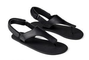 Pánske barefoot sandále Ahinsa topánky Simple black xWide Ahinsa shoes