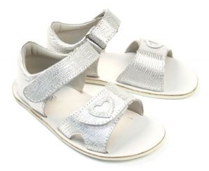 Ef barefoot sandálky Silver  sam0102