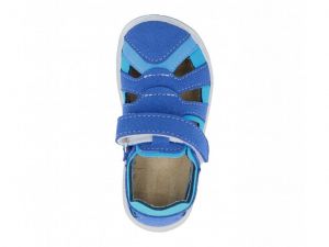 Jonap barefoot sandálky Kelly modré shora