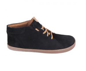 Barefoot kožená obuv Pegres BF80 - čierna - ľahká podrážka | 42, 43