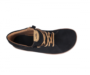 Barefoot kožená obuv Pegres BF80 - čierna - ľahká podrážka