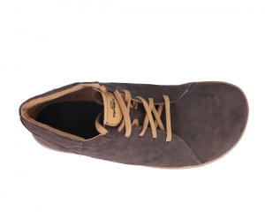 Barefoot kožené boty Pegres BF80 - hnědé shora