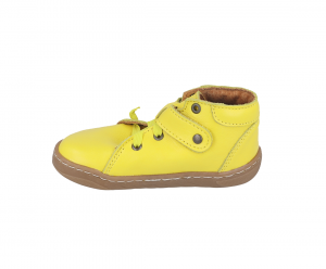 Barefoot kožené boty Pegres SBF62 - žluté bok