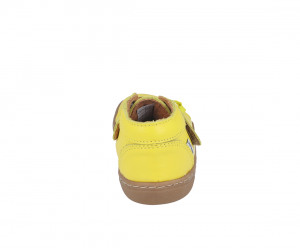 Barefoot kožené boty Pegres SBF62 - žluté pata