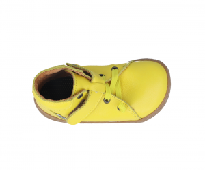 Barefoot kožené boty Pegres SBF62 - žluté shora