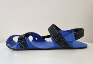 Barefoot sandále Saltic Fly blue bok