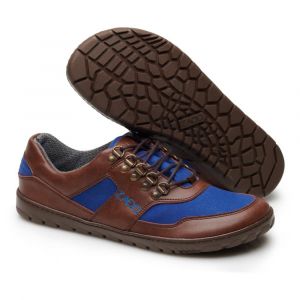 Členkové topánky Zaqq Hiqe low brown blue waterproof