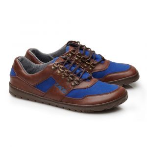 Členkové topánky Zaqq Hiqe low brown blue waterproof | 43