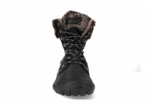 Zimní barefoot boty Koel - Levi - Tex lambswool black zepředu