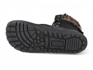 Zimní barefoot boty Koel - Levi - Tex lambswool black podrážka