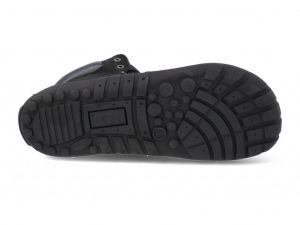 Zimní barefoot boty Koel - Luka - lambswool black podrážka