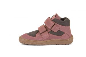 Barefoot kotníkové boty Froddo - pink/grey bok