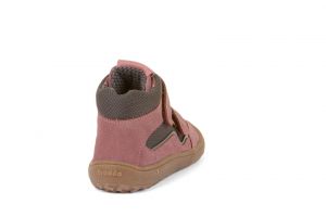 Barefoot kotníkové boty Froddo - pink/grey zezadu