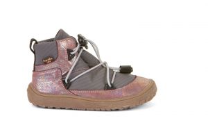 Barefoot kotníkové boty Froddo Tex Track pink shine