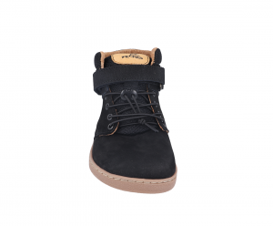 Barefoot kotníkové boty Pegres BF56 - černé zepředu