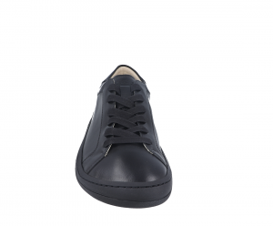 barefoot kožené boty black - tkaničky
