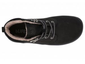Zimní barefoot boty bLifestyle - streetStyle black shora
