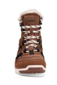 Zimní barefoot boty Xero shoes Alpine W rubber brown/eggshel zepředu