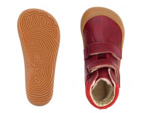 Dětské zimní boty Aylla Chiri K red shora a podrážka