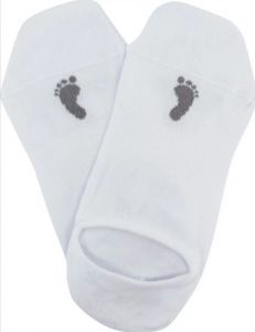 Voxx Ponožky pre dospelých - Barefoot tenisky - biele