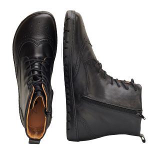 Kožené topánky ZAQQ QUINTIC Brogue Black