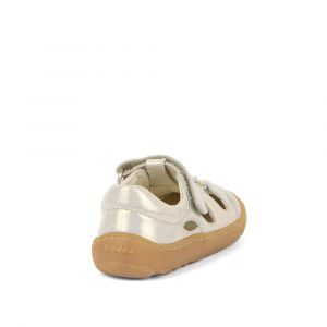 Barefoot sandálky Froddo Elastic - gold shine zezadu