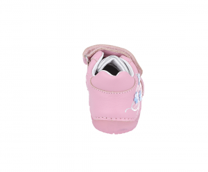 DDstep 070 celoroční boty růžové - kytky zezadu