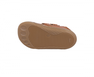 Barefoot kožené boty Pegres SBF60 - růžové podrážka