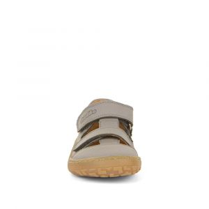 Barefoot sandále Froddo 2 suché zipy - light grey zepředu