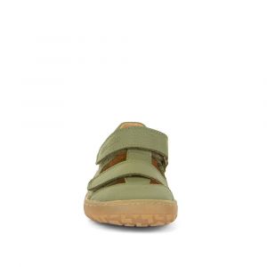 Barefoot sandále Froddo 2 suché zipy - olive zepředu